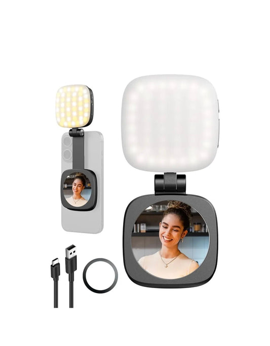 Mini Right Light Lampe LED Magnétique pour Smartphone avec Miroir – Selfie Light  Rechargeable