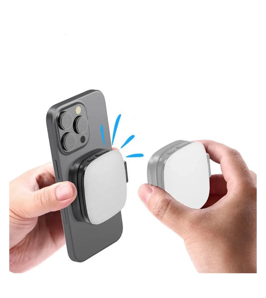 Mini Right Light Lampe LED Magnétique pour Smartphone avec Miroir – Selfie Light Rechargeable