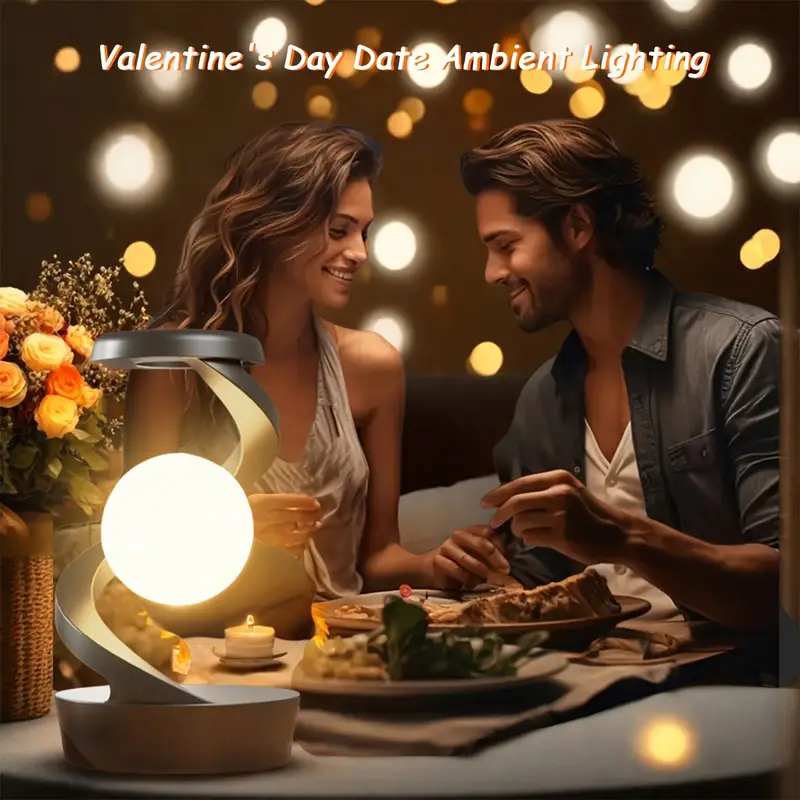 💡✨ Lampe Flottante Rotative Sans Fil – Rotating Suspension Lamp