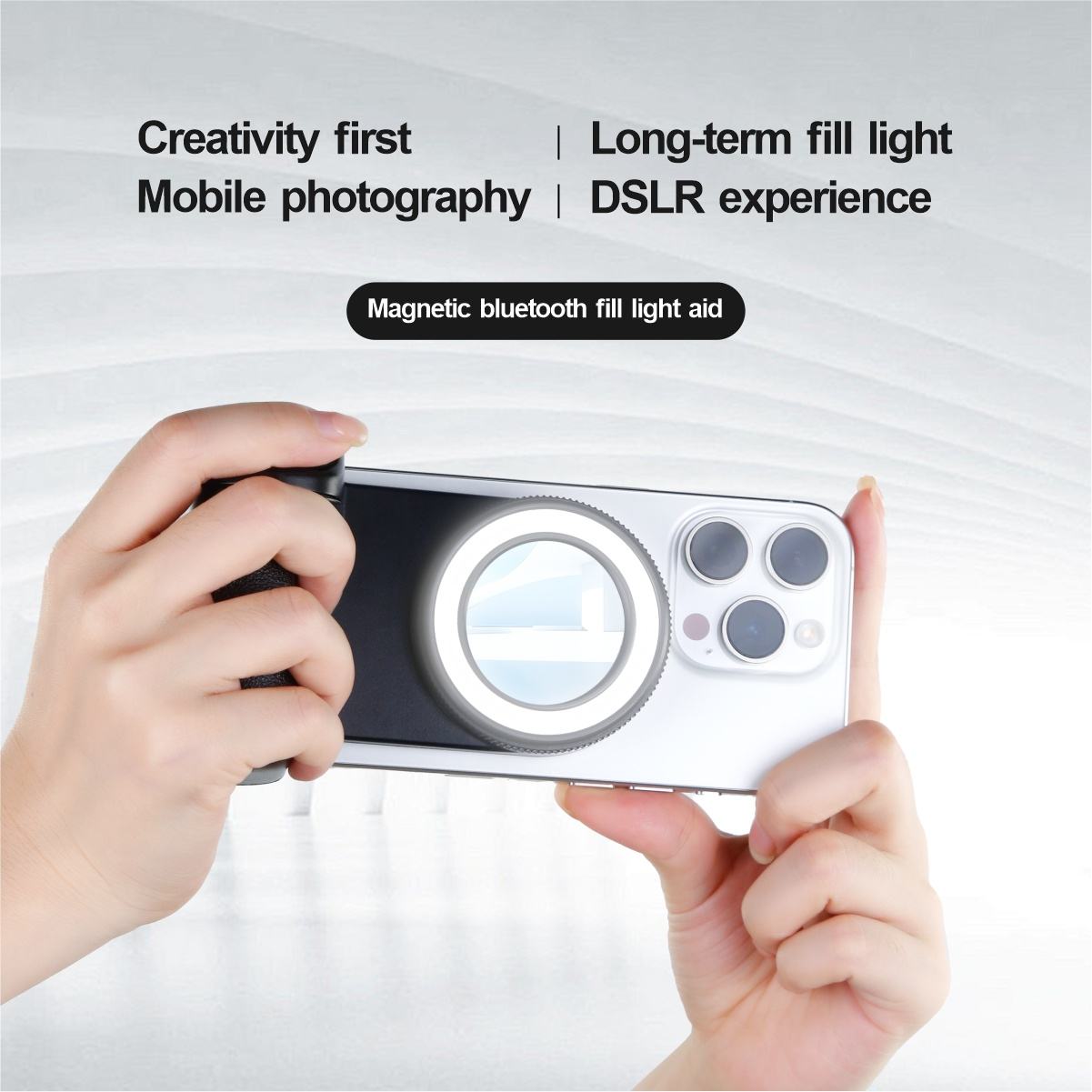 Lampe Selfie LED avec Support Magnétique 360° et Télécommande – Éclairage Professionnel