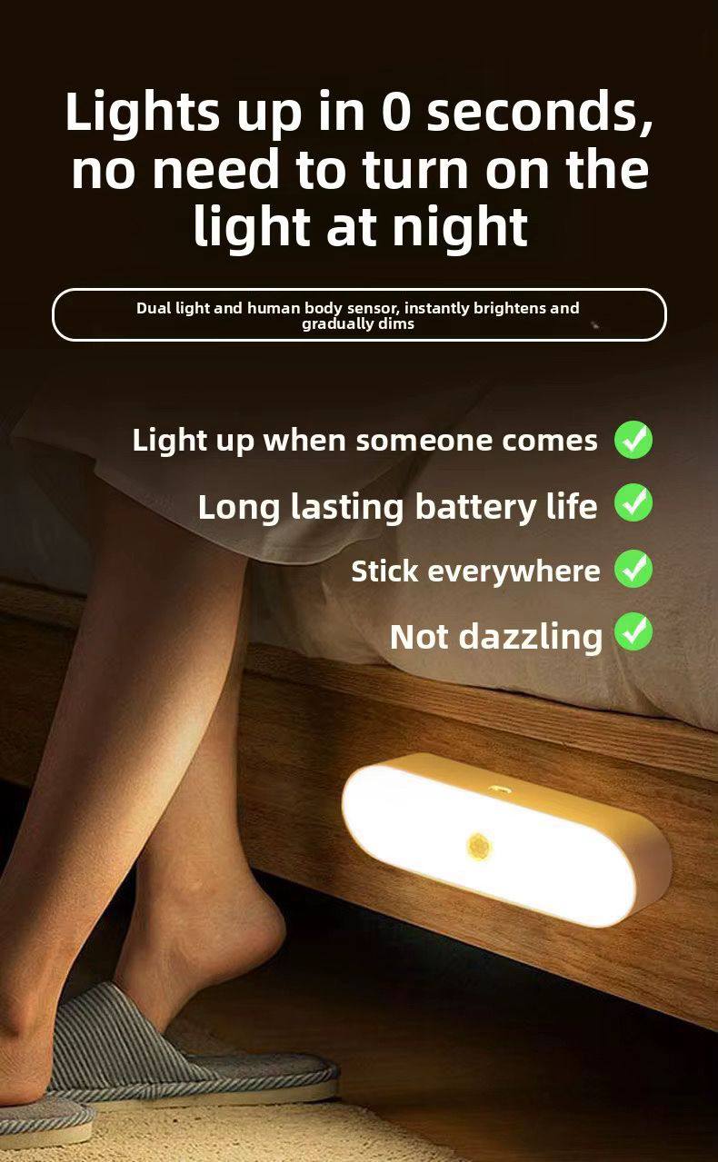 Lampe LED Intelligente avec Détecteur de Mouvement Rechargeable